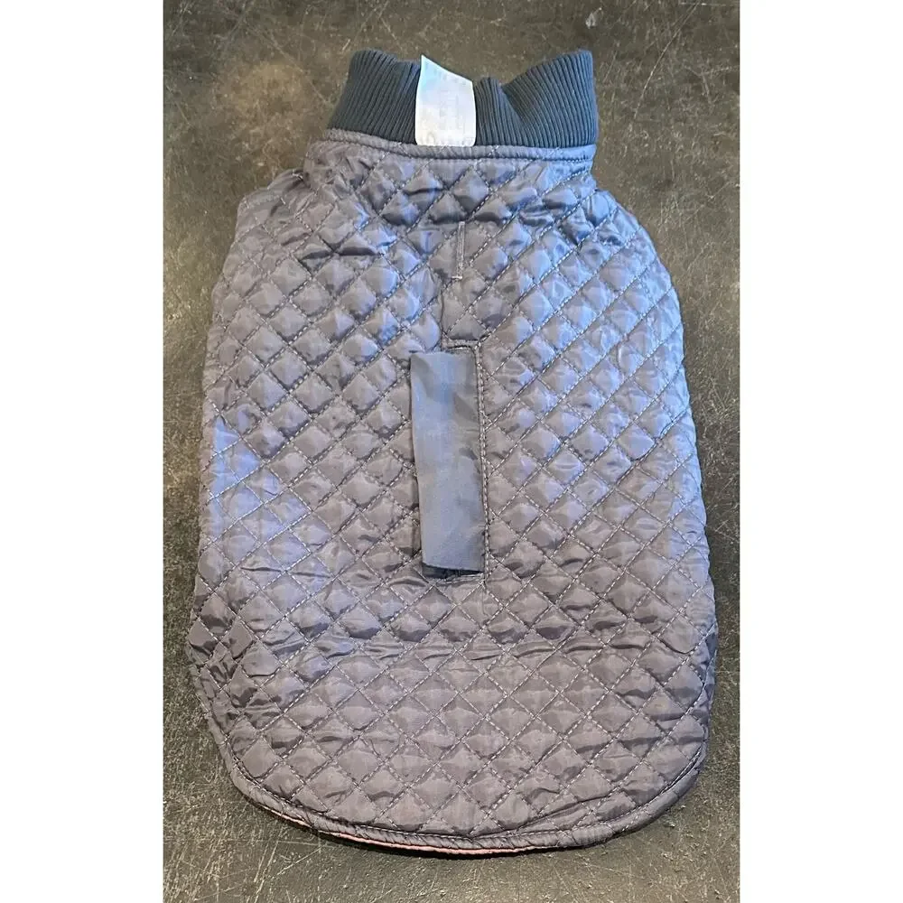 New Emust Quilted Winter Dog Coat -Pink/Gray - Size Medium